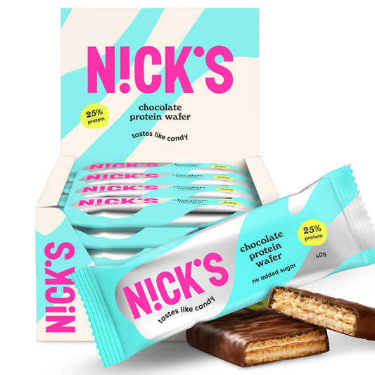 NICK'S - Proteiinivahvel "chocolate" 24 x 40g - njom.ee