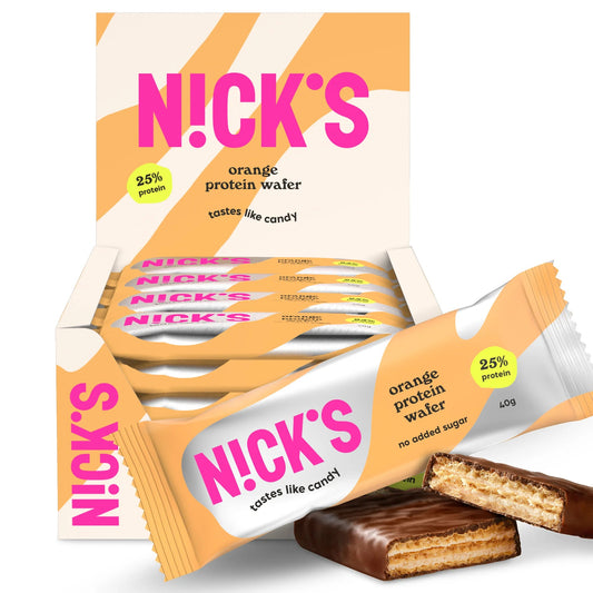 NICK'S - Proteiinivahvel "orange" 24 x 40g - njom.ee