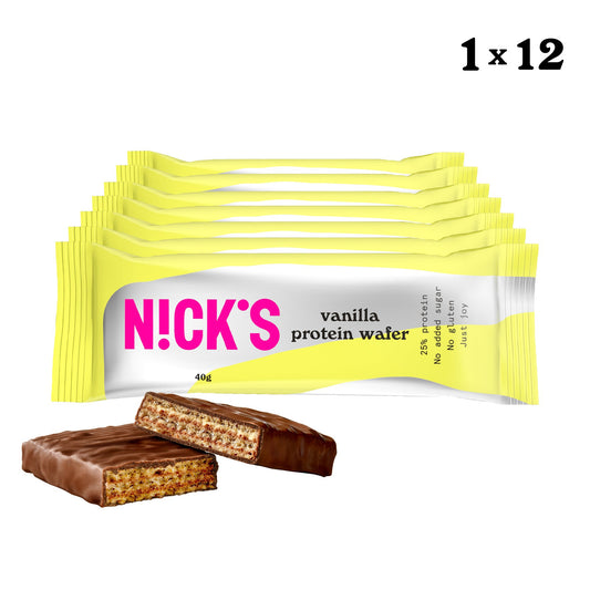NICK'S - Proteiinivahvel "vanilla" 12 x 40g - njom.ee