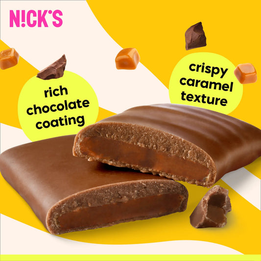 NICK'S - Šokolaad "crunchy caramel" 21 x 28g - njom.ee