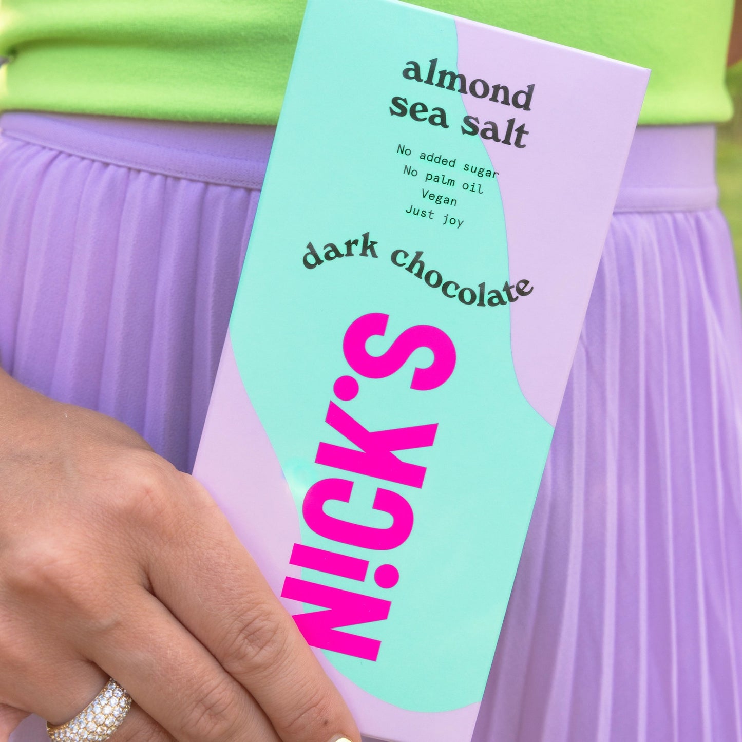 NICK'S - Šokolaaditahvel ''almond sea salt'' 75g - njom.ee