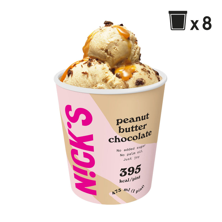 NICK'S jäätis-Jäätis "peanut butter chocolate" 8 x 473ml - njom.ee