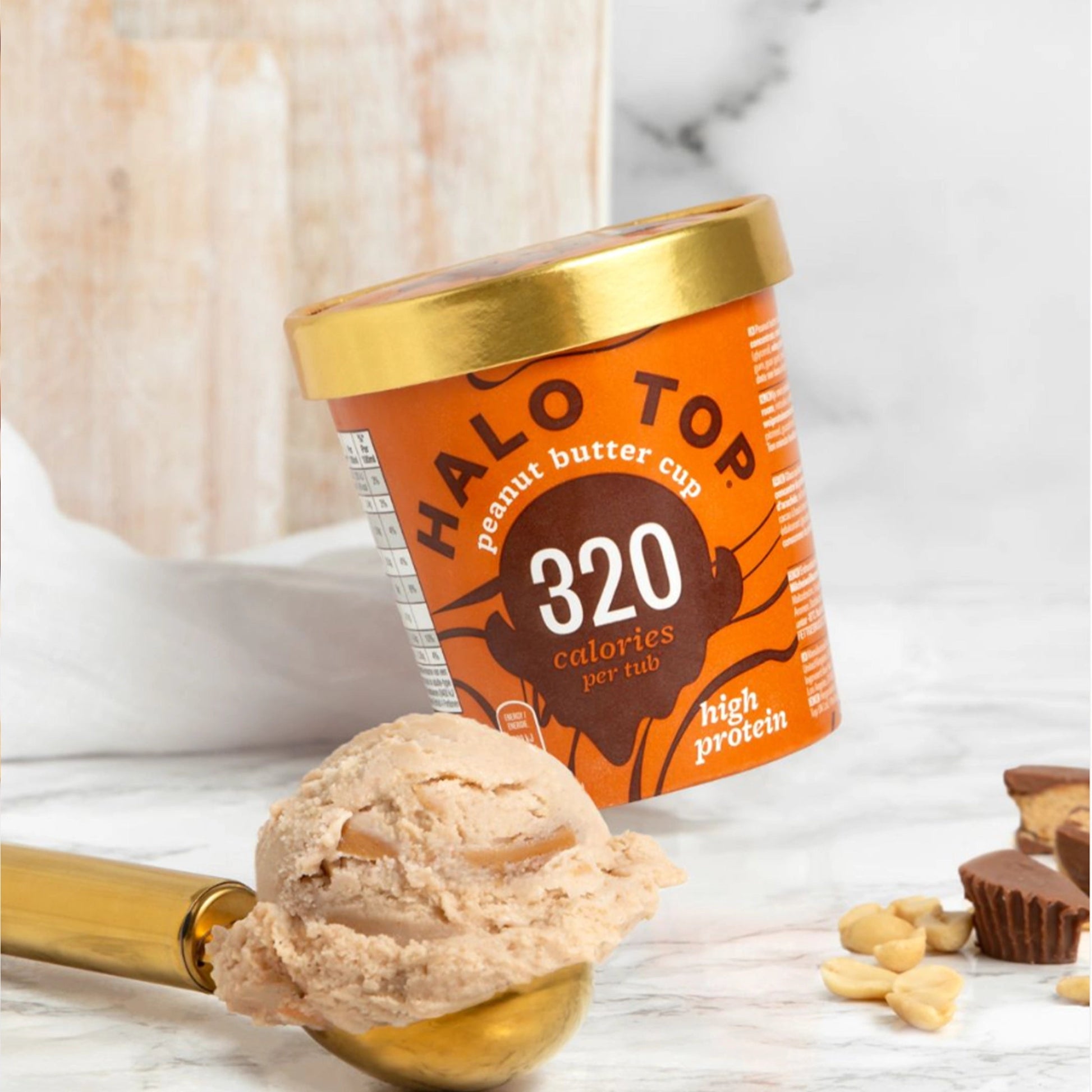 Halo Top-Jäätis ''peanut butter cup'' 8 x 473ml - njom.ee