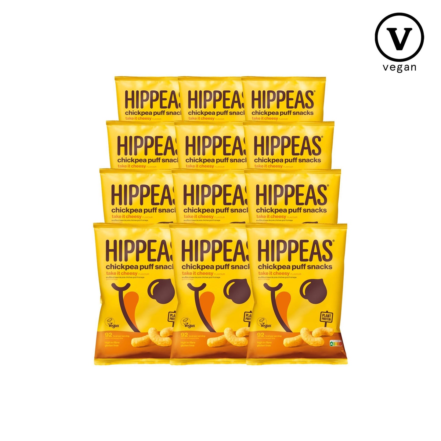 Hippeas-Kikerherne krõps ''cheesy'' 12 x 22g - njom.ee