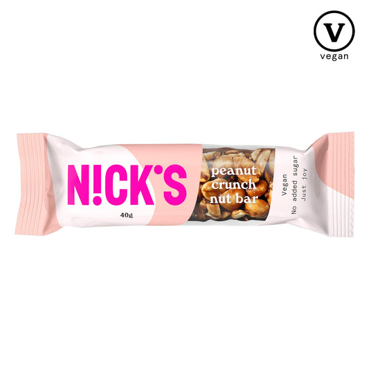 NICK'S-Pähklibatoon "peanut crunch" 40g - njom.ee