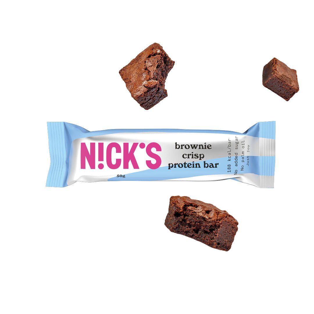 NICK'S-Proteiinibatoon 'brownie crisp' (kast 12tk.) - njom.ee