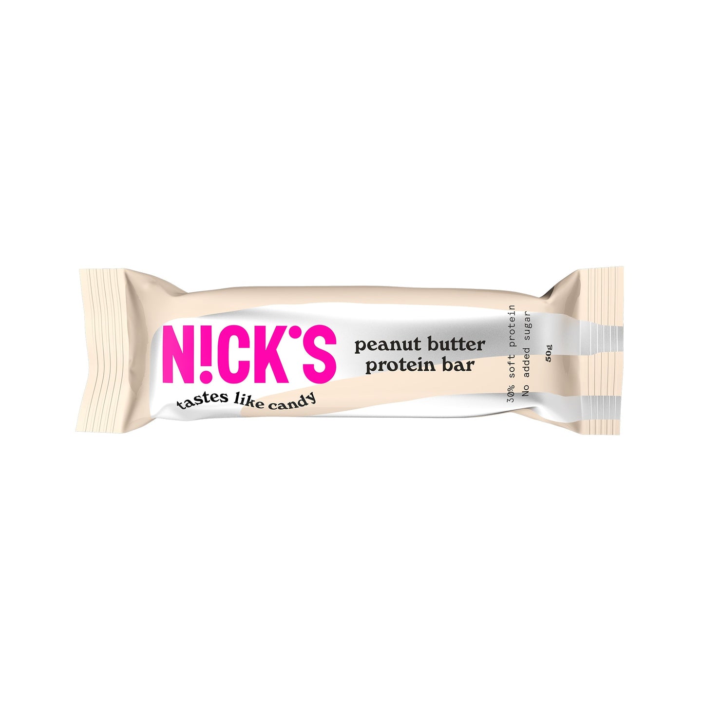 Nicks peanut butter protein bar 50g no added sugar no gluten no palm oil and with added protein - njom.ee