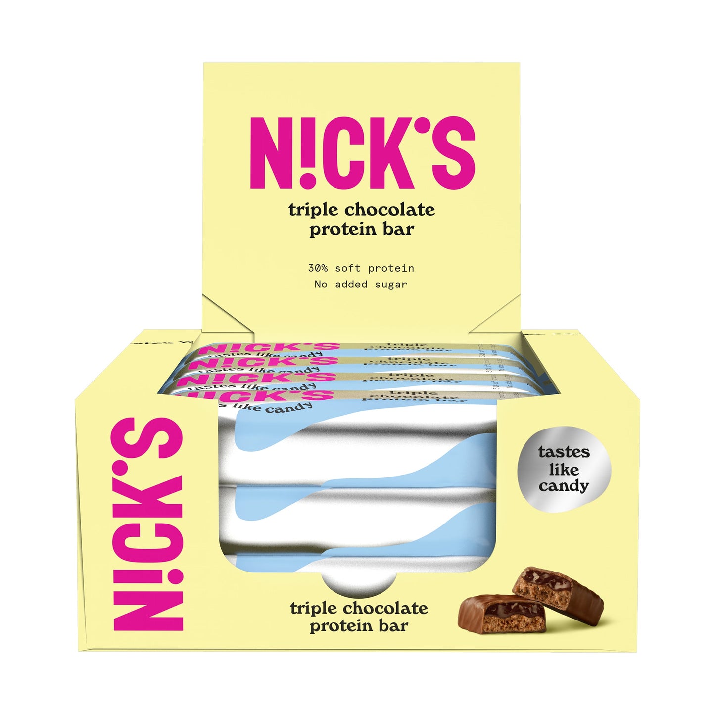 NICK'S-Proteiinibatoon "triple chocolate" 12 x 50g - njom.ee