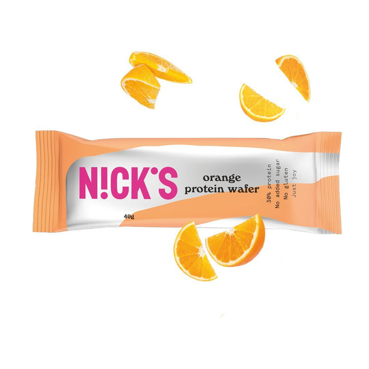 NICK'S-Proteiinivahvel "orange" 24 x 40g - njom.ee