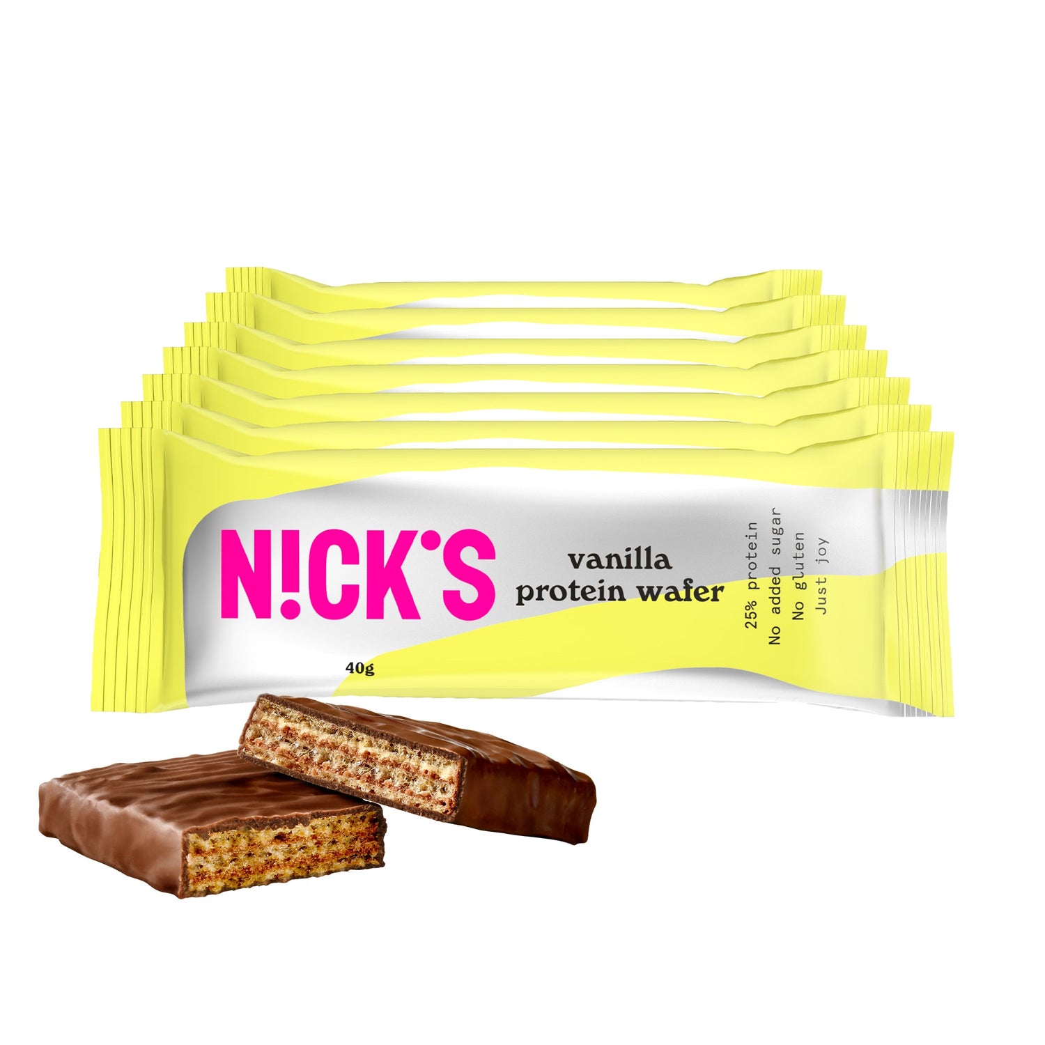 NICK'S-Proteiinivahvel "vanilla" 12 x 40g - njom.ee
