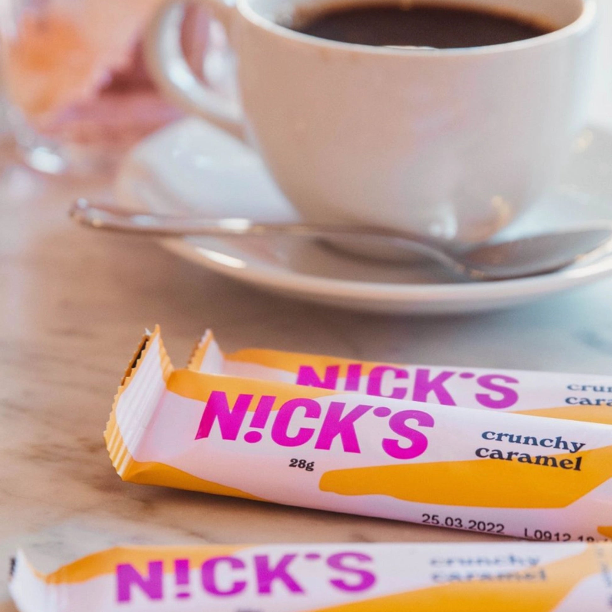 NICK'S-Šokolaad "crunchy caramel" 21 x 28g - njom.ee