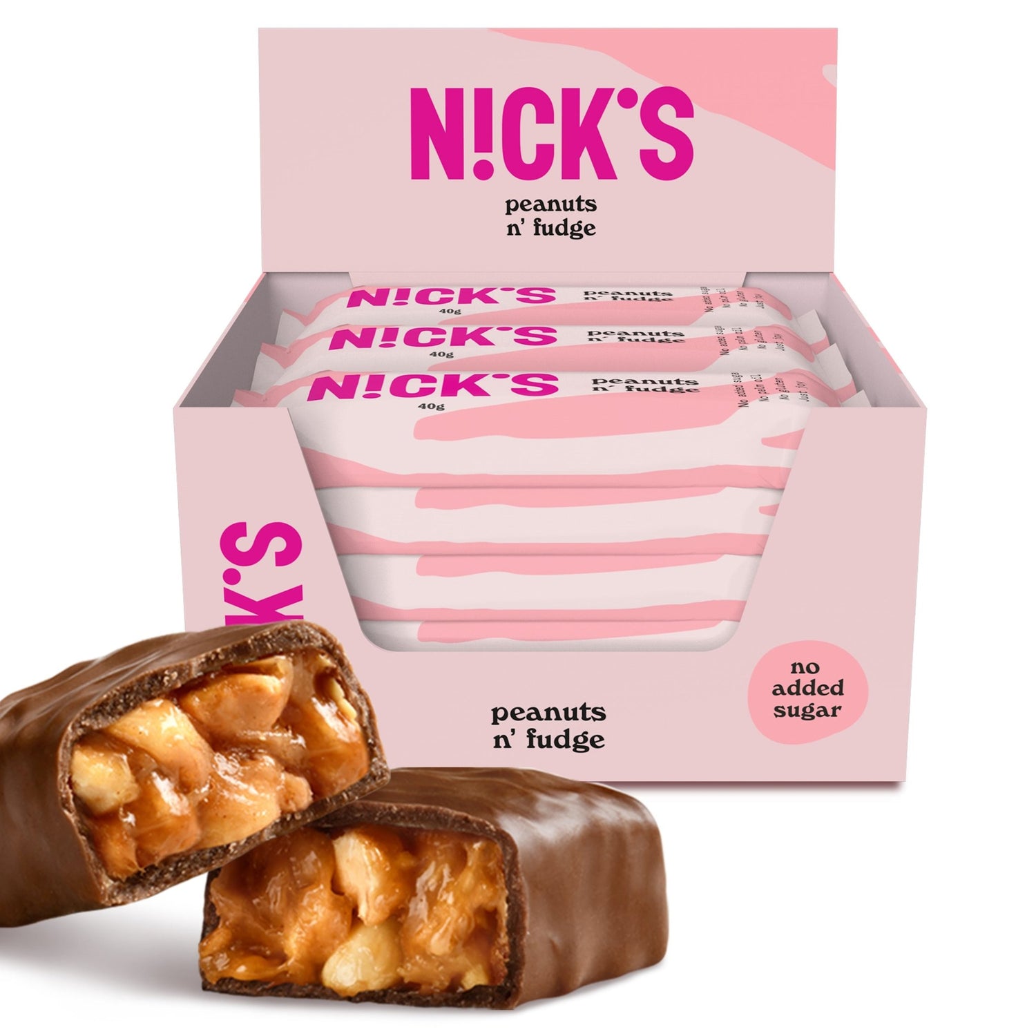 NICK'S-Šokolaad "peanuts n' fudge" 15 x 40g - njom.ee