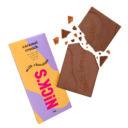 NICK'S-Šokolaaditahvel ''caramel crunch'' 75g - njom.ee